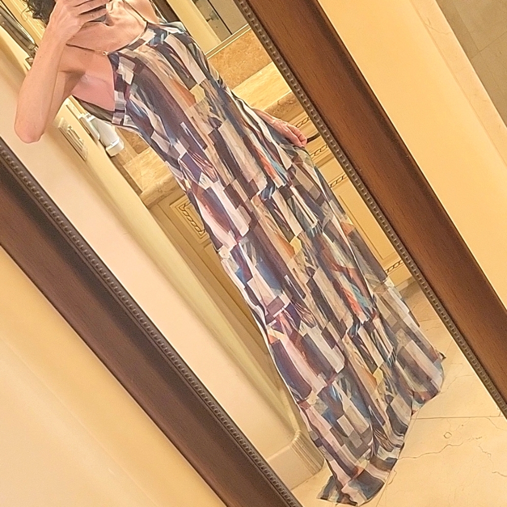 Loja 18 Brazilian Multi-colored Maxi Dress, XS/S - Picture 3 of 16